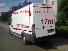 cennik przeprowadzki transportu bagażówką 17m3